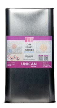 C-18 Etiketfjerner 5 Ltr. Metaldunk