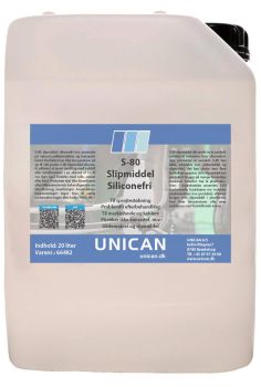 S-80 Slipmiddel Siliconefri 20 Ltr. Dunk