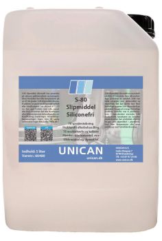 S-80 Slipmiddel Siliconefri 5 Ltr. Dunk 